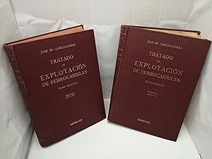 Immagine del venditore per Tratado de explotacin de ferrocarriles. Tomo I: Introduccin. La va / Tomo II: El material mvil (Obra completa en 2 Tomos) venduto da Libros Angulo