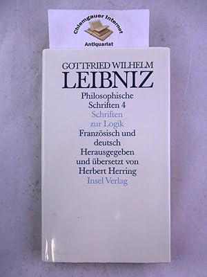 Bild des Verkufers fr Schriften zur Logik und zur philosophischen Grundlegung von Mathematik und Naturwissenschaft. Hrsg. und bersetzt von Herbert Herring / Leibniz, Gottfried Wilhelm: Philosophische Schriften ; Band 4 zum Verkauf von Chiemgauer Internet Antiquariat GbR