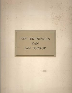 Imagen del vendedor de Zes tekeningen van Jan Toorop a la venta por Bij tij en ontij ...