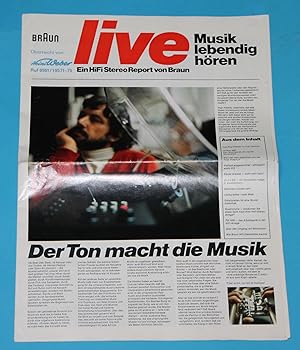 Braun Live - Ein HiFi Stereo Report von Braun - Musik lebendig hören