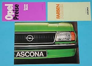 Prospekt Opel Ascona - Fahrkultur durch reife Technik + Opel Preise Ascona Manta ( Preisliste ) A...