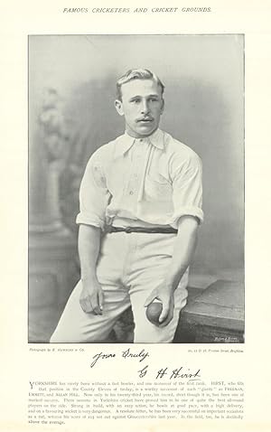 [George Herbert Hirst. Left-arm medium-fast bowler. All-rounder. Yorkshire cricketer] YORKSHIRE h...