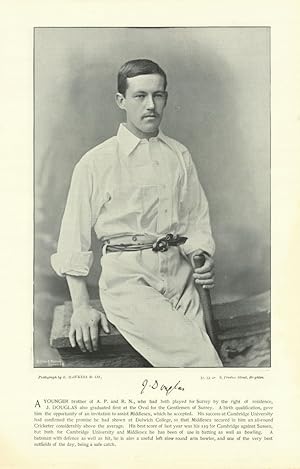 [Johnny Douglas. All-rounder. Middlesex cricketer]