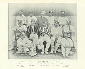 Hampshire [County Cricket Team] - Webb - Baldwin - H. F. Ward - F. E. Lacey - Bacon - Mr. G. W. L...