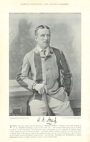 [Albert Neilson (A. N.) Hornby. "Monkey Hornby". Lancashire cricketer] Known since his earliest d...