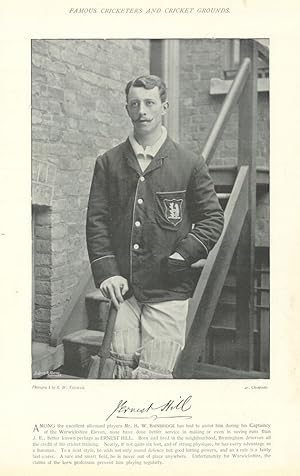 [John Ernest Hill. Batsman. Warwickshire cricketer] Among the excellent all-round MR. H.W. BAINBR...