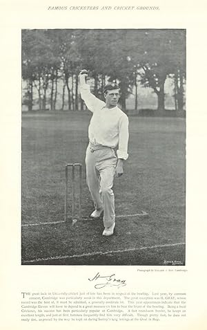 [Horace Gray. Right-arm fast bowler. Cambridge cricketer] The great lack in University cricket ju...