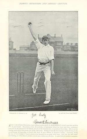 [Gerald Roscoe Bardswell. All-rounder. Lancashire cricketer] As he is still at Oxford University,...