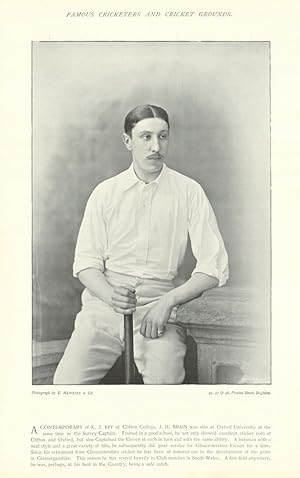 [Joseph Hugh Brain. Batsman. Gloucestershire. Glamorganshire cricketer] A CONTEMPORARY of K. J. K...