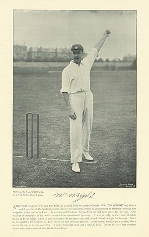 [Walter Wright. Left-arm bowler. All-rounder. Kent cricketer]