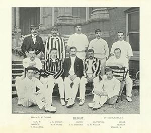 Derbyshire [County Cricket Team] - Sugg, W. - L. G. Wright - Davidson - S. H. Wood - H. Blackwell...
