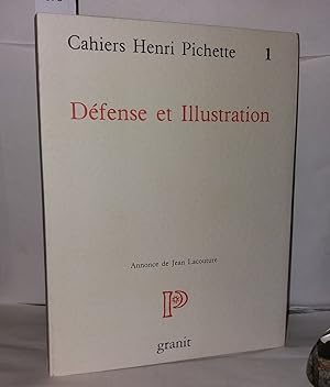 Imagen del vendedor de CAHIERS HENRI PICHETTE NUMERO 1 : DEFENSE ET ILLUSTRATION a la venta por Librairie Albert-Etienne