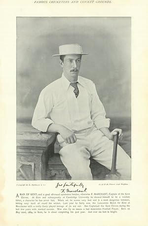 [Frank Marchant. Batsman. Kent cricketer]