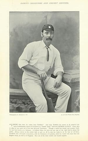 [George Ulyett. Batsman. Yorkshire cricketer]