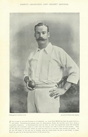 [Arthur Webb Mold. Fast bowler. Lancashire cricketer]