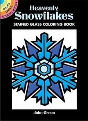 Image du vendeur pour Heavenly Snowflakes Stained Glass Coloring Book (Dover Little Activity Books) mis en vente par Pieuler Store