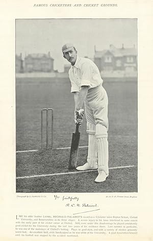 [Richard [not Reginald] Cameron North Palairet. Batsman. Surrey Secretary. Somerset cricketer] Li...