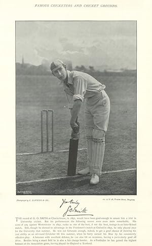[Gilbert Oswald "G. O." Smith. England Football captain. Oxford cricketer] The record of G.O. Smi...