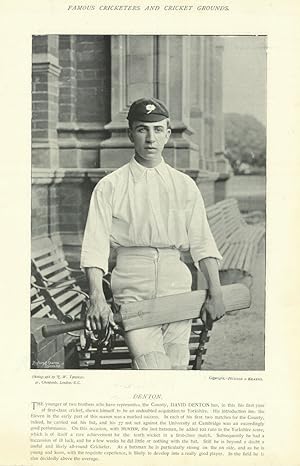 [David Denton. Batsman. Yorkshire cricketer]