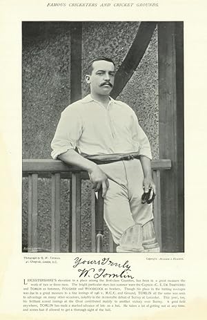 [William Tomlin. All-rounder. Leicestershire cricketer]