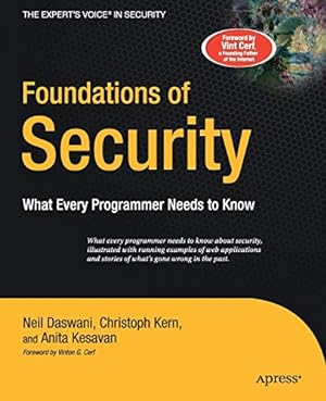 Seller image for Foundations of Security: What Every Programmer Needs to Know (Experts Voice) for sale by Pieuler Store