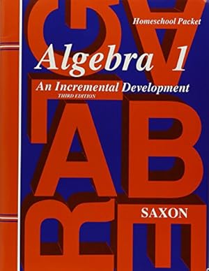 Bild des Verkufers fr Algebra 1: An Incremental Development, Homeschool Packet zum Verkauf von Pieuler Store
