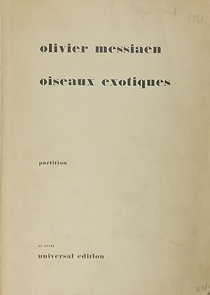 Oiseaux exotiques, Partition (Study Score), First Edition, First Issue