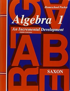 Seller image for Algebra 1: An Incremental Development, Homeschool Packet for sale by Pieuler Store