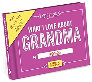 Immagine del venditore per Knock Knock What I Love about Grandma Fill in the Love Book Fill-in-the-Blank Gift Journal, 4.5 x 3.25-inches venduto da Pieuler Store