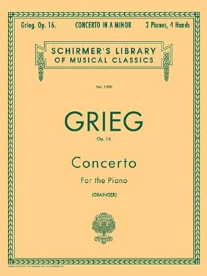 Seller image for Concerto in A Minor, Op. 16: Schirmer Library of Classics Volume 1399 Piano Duet (Schirmer's Library of Musical Classics) for sale by Pieuler Store