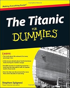 Immagine del venditore per The Titanic For Dummies venduto da Pieuler Store