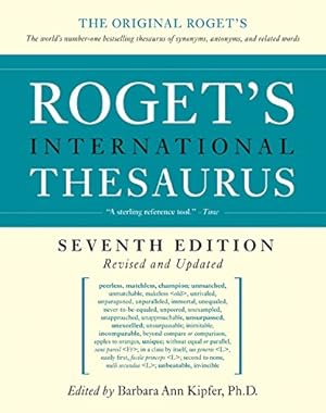 Image du vendeur pour Rogets International Thesaurus, 7th Edition mis en vente par Pieuler Store