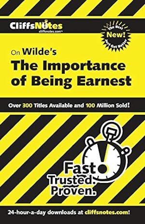 Seller image for CliffsNotes Wilde's The Importance of Being Earnest (Cliffsnotes Literature Guides) for sale by Pieuler Store