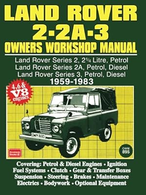 Seller image for Land Rover 2- 2A - 3 Owners Workshop Manual 1959-1983 (Autobook Series of Workshop Manuals) (Paperback) for sale by Pieuler Store