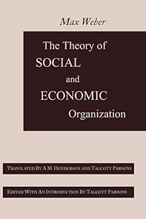 Seller image for The Theory of Social and Economic Organization for sale by Pieuler Store