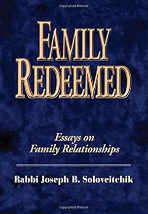 Bild des Verkufers fr Family Redeemed: Essays on Family Relationships (Meotzar Horav) zum Verkauf von Pieuler Store