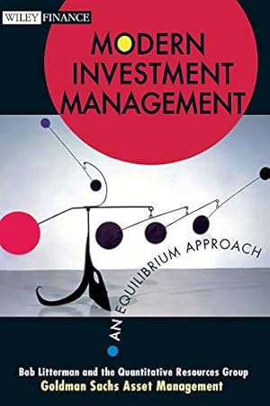 Imagen del vendedor de Modern Investment Management: An Equilibrium Approach a la venta por Pieuler Store