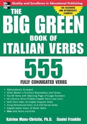 Imagen del vendedor de The Big Green Book of Italian Verbs a la venta por Pieuler Store