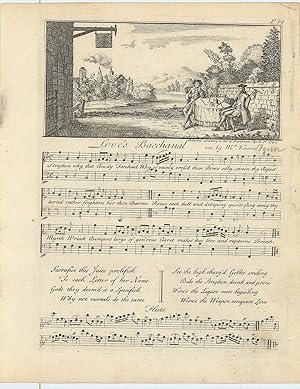 (69) Love's Bacchanal set by Mr. Vincent From: Universal Harmony or, the Gentleman & Ladies Socia...