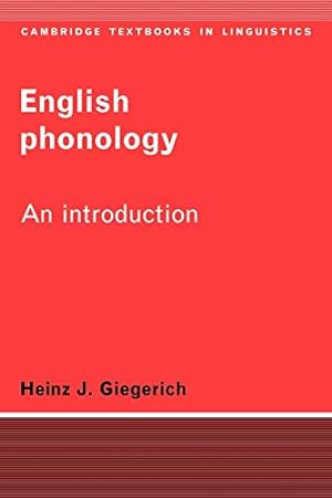 Immagine del venditore per English Phonology 1ed: An Introduction (Cambridge Textbooks in Linguistics) venduto da Pieuler Store