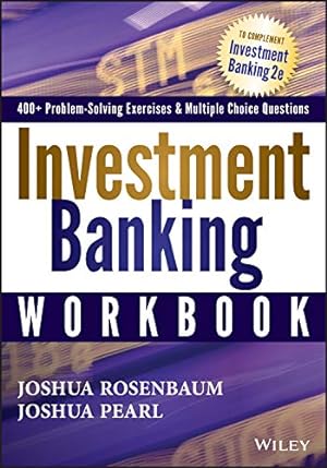 Imagen del vendedor de Investment Banking Workbook a la venta por Pieuler Store
