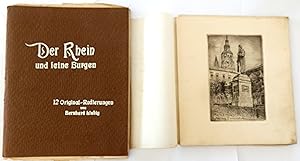 Der Rhein und der seine Burgen. 12 original-radierungen von Bernhard Liebig. [et] : Mainz am Rhei...