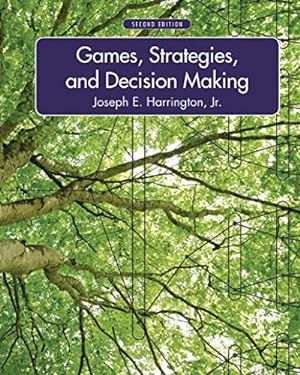 Immagine del venditore per Games, Strategies, and Decision Making venduto da Pieuler Store