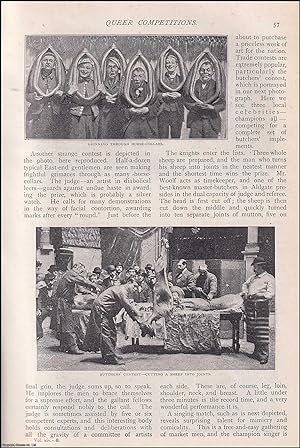 Image du vendeur pour Queer Competitions : basket-carrying contest ; the mothers perambulator race ; grinning through horse-collars & more. East End of London Occupations. An uncommon original article from The Strand Magazine, 1897. mis en vente par Cosmo Books
