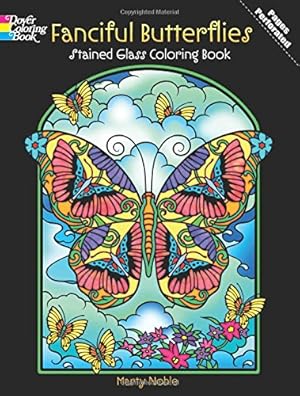 Seller image for Dover Stained Glass Color Book Fancy Butterflies (DP486494) (Dover Nature Stained Glass Coloring Book) for sale by Pieuler Store
