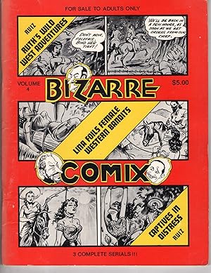 Bizarre Comix vol 4 Ruth's Wild West Adventures, Lino Foils Female Western Bandits and Captives i...