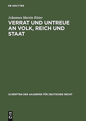 Seller image for Verrat und Untreue an Volk, Reich und Staat for sale by moluna