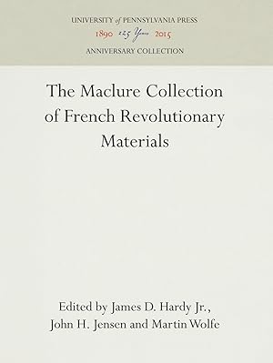 Image du vendeur pour The Maclure Collection of French Revolutionary Materials mis en vente par moluna