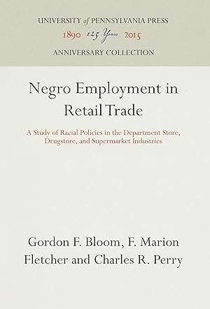 Bild des Verkufers fr Negro Employment in Retail Trade zum Verkauf von moluna