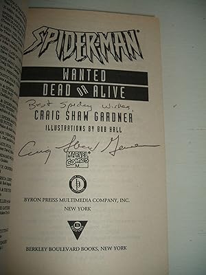 Seller image for Spider-Man: Wanted Dead or Alive for sale by biblioboy